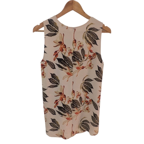 Babaton Floral Tank Top Size Small | Cream Sleeveless Blouse Aritzia - Picture 6 of 10